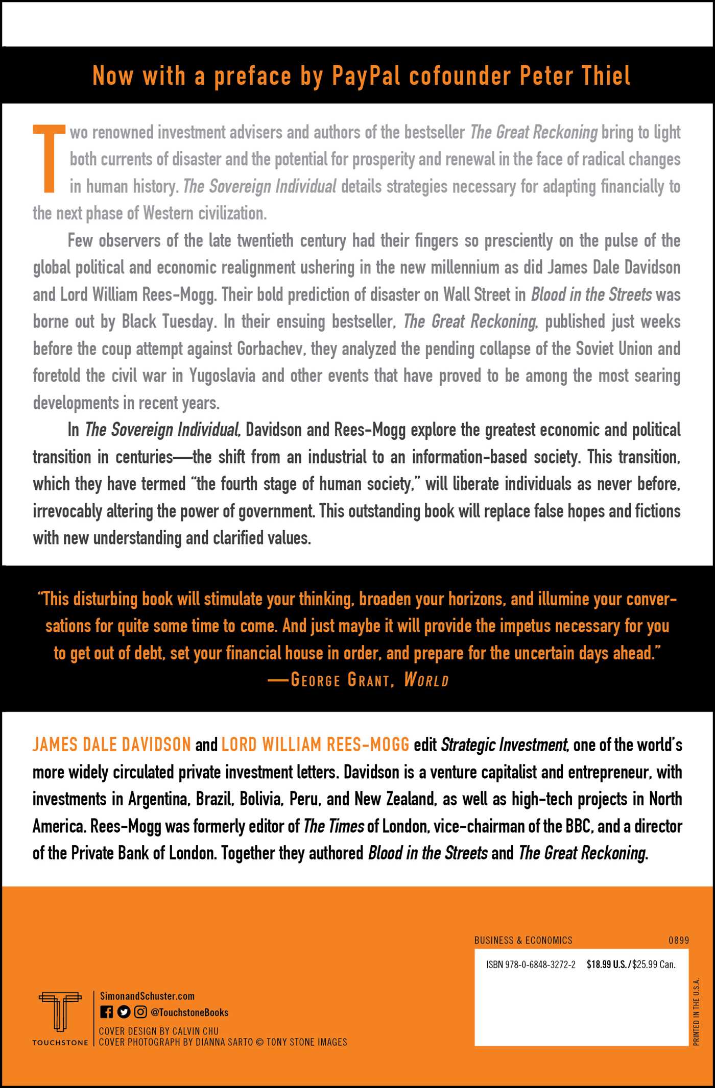 Sovereign Individual: Mastering the Transition to the Information Age 