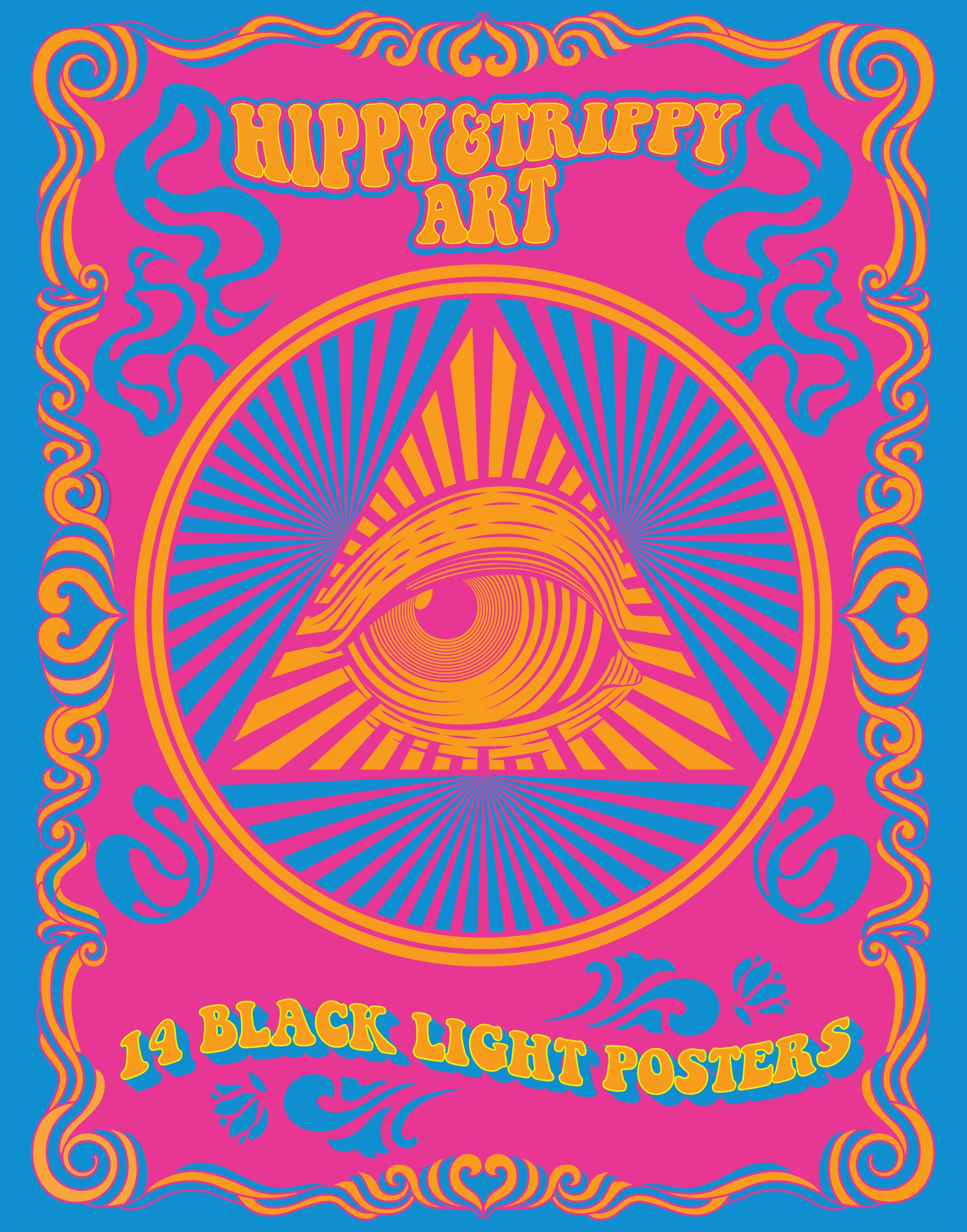 Hippy & Trippy Art 14 Black Light Posters