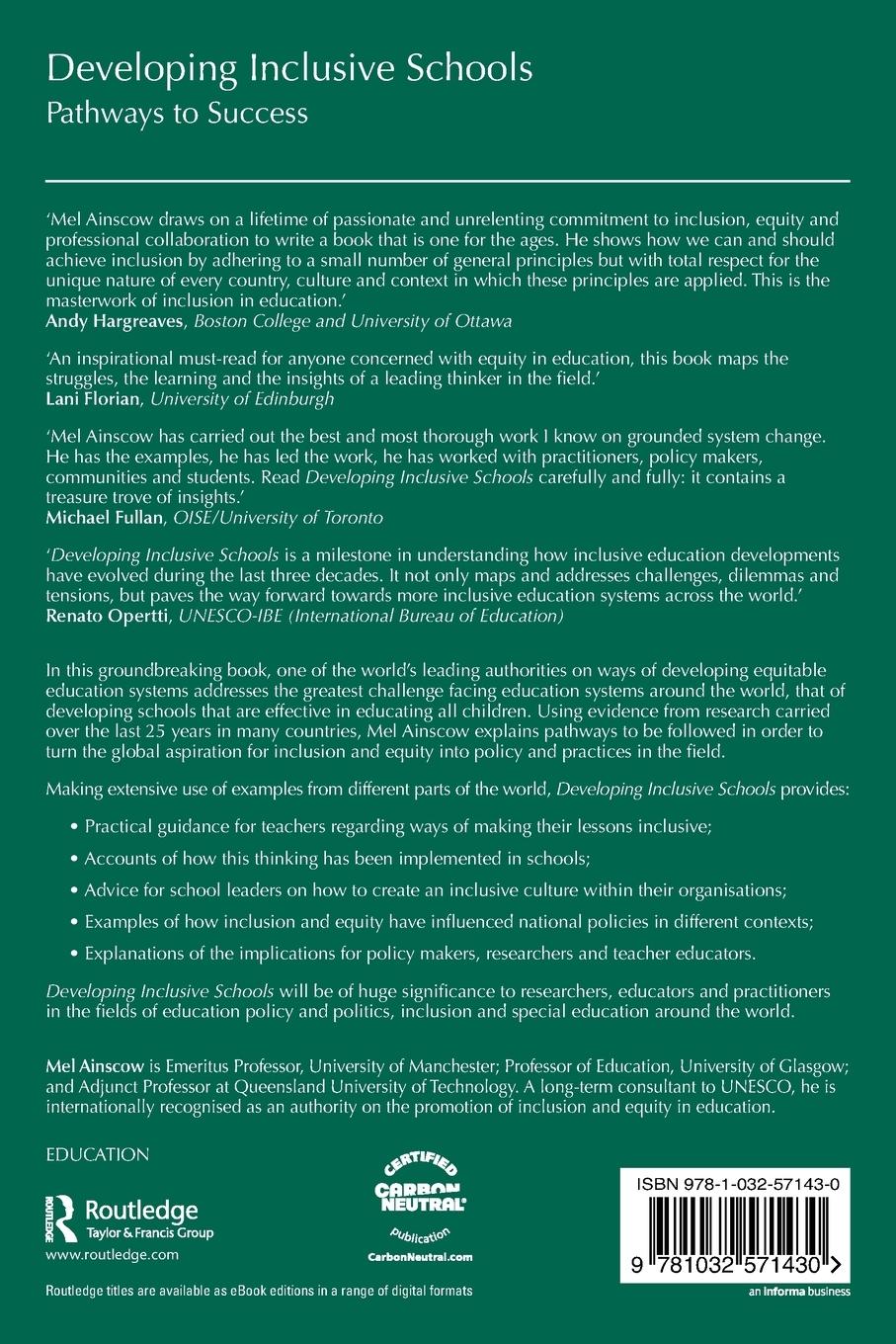 Developing Inclusive Schools Pathways to Success