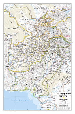 Afghanistan / Pakistan wandkaart