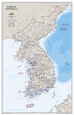 MAP-NATL GEOGRAPHIC KOREAN PEN