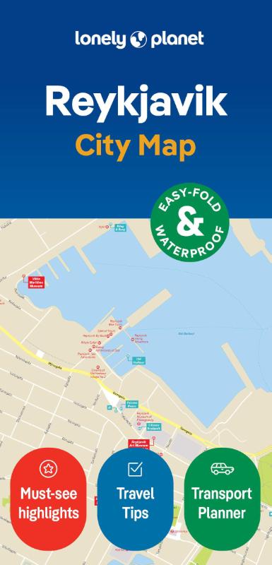 Lonely Planet Reykjavik City Map