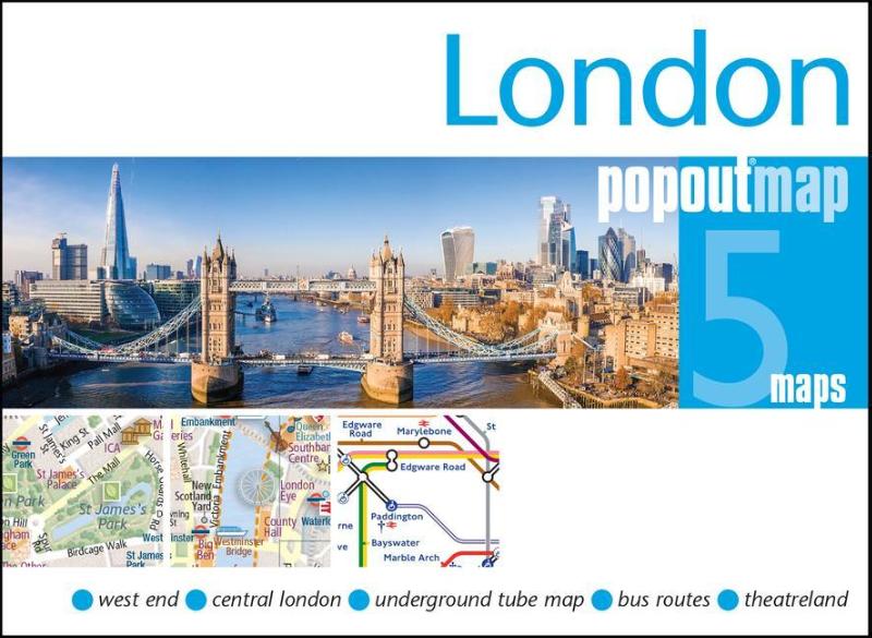 London PopOut Map - pocket size pop up map of London