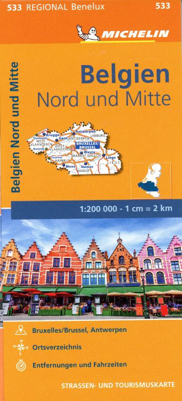 Michelin Belgien Nord und Mitte. 1:200.000