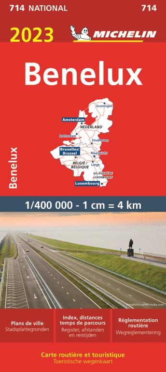Michelin Wegenkaart 714 Benelux 2023