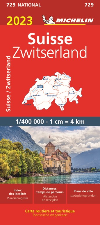 Michelin Wegenkaart 729 Zwitserland 2023