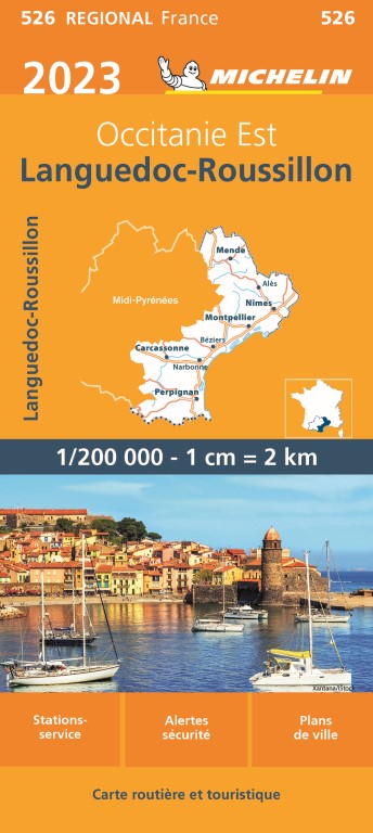 Michelin Wegenkaart 526 Languedoc-Roussillon 2023