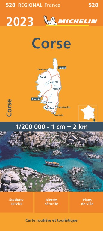 Michelin Wegenkaart 528 Corse - Corsica 2023