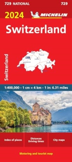 Switzerland 2024 - Michelin National Map 729