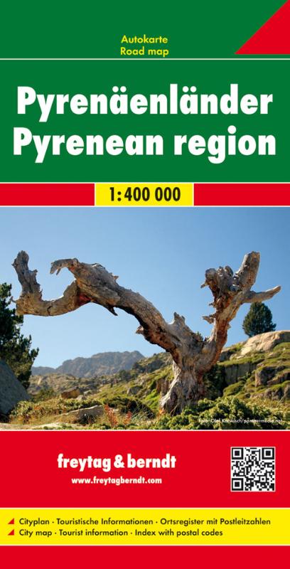 Pyrenäenländer 1 : 400 000. Autokarte