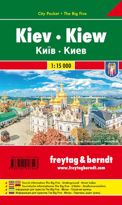 Kiew, Stadtplan 1:10.000, City Pocket + The Big Five