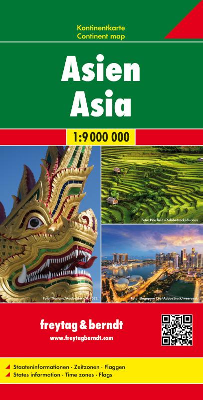 Asien, Kontinentkarte 1:9 000 000