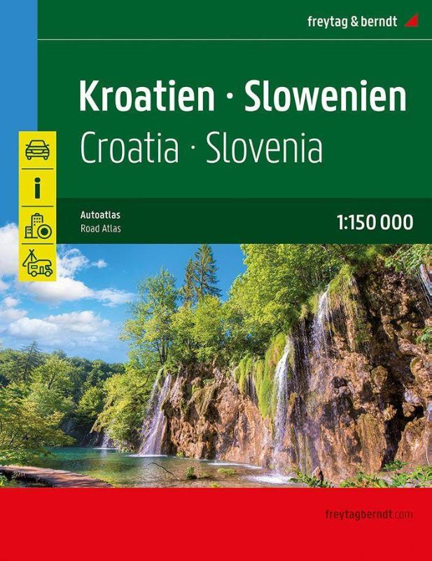 Kroatien - Slowenien, Autoatlas 1:150.000, freytag & berndt