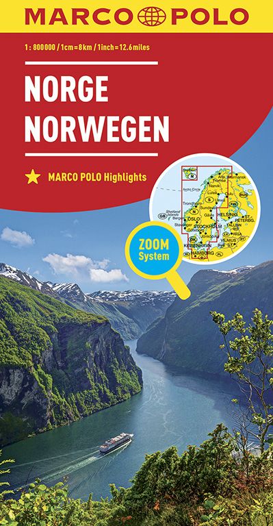 MARCO POLO Länderkarte Norwegen 1:800 000
