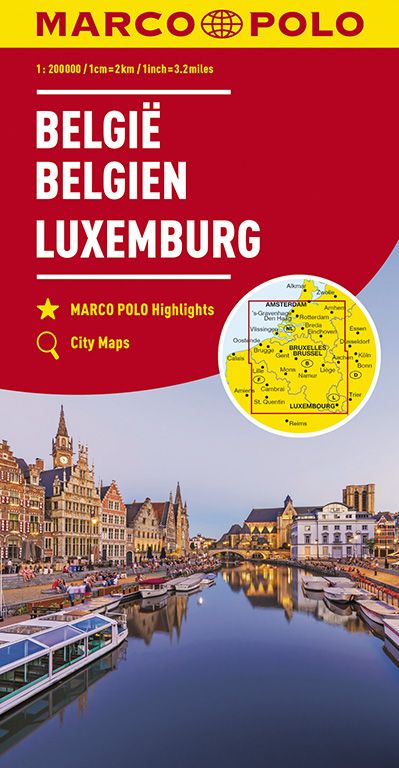 MARCO POLO Karte Belgien, Luxemburg 1:200 000