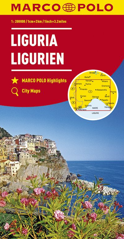 MARCO POLO Karte Italien 05. Ligurien 1:200 000