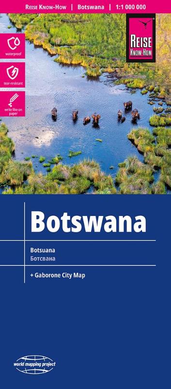 Reise Know-How Landkarte Botswana 1 : 1.000.000