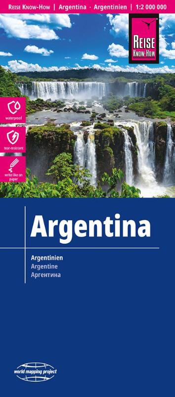 Reise Know-How Landkarte Argentinien / Argentina (1:2.000.000)