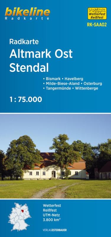 Bikeline Radkarte Deutschland Altmark Ost Stendal 1:75.000