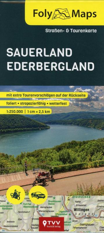 FolyMaps Sauerland Ederbergland 1:250 000