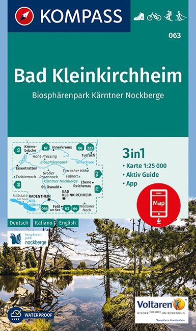 Kompass WK063 Bad Kleinkirchheim, Biosphärenpark Kärntner Nockberge