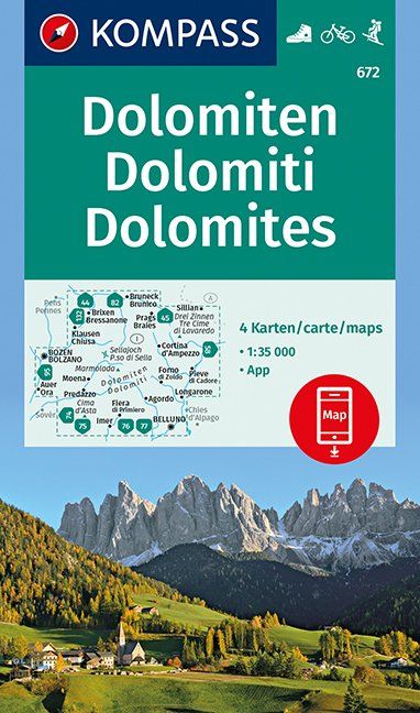 Dolomiten - Dolomites - Dolomiti 1 : 35 000