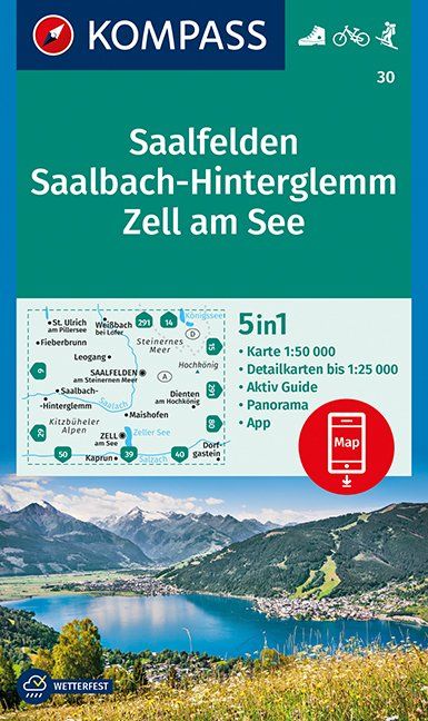 Saalfelden, Saalbach-Hinterglemm, Zell am See 1 : 50 000