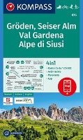 Gröden, Seiser Alm, Val Gardena, Alpe di Siusi 1:25 000