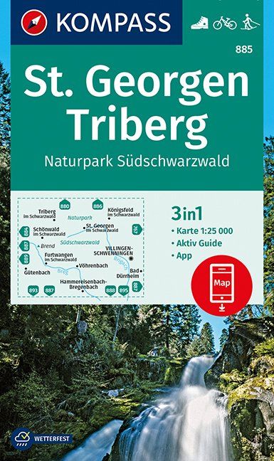 St. Georgen, Triberg, Naturpark Südschwarzwald 1:25 000