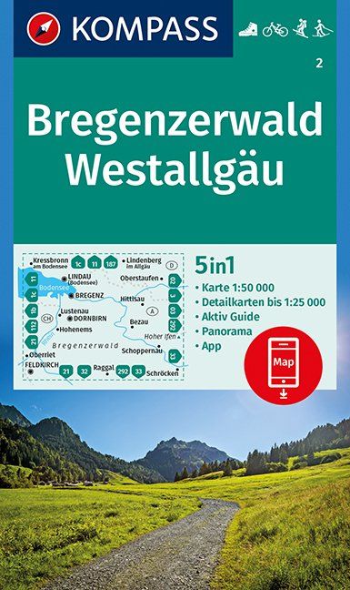 Bregenzerwald, Westallgäu 1:50 000
