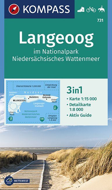 Langeoog im Nationalpark Niedersächsisches Wattenmeer 1:15 000
