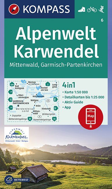 Alpenwelt Karwendel Mittenwald, Garmisch-Partenkirchen 1:50 000