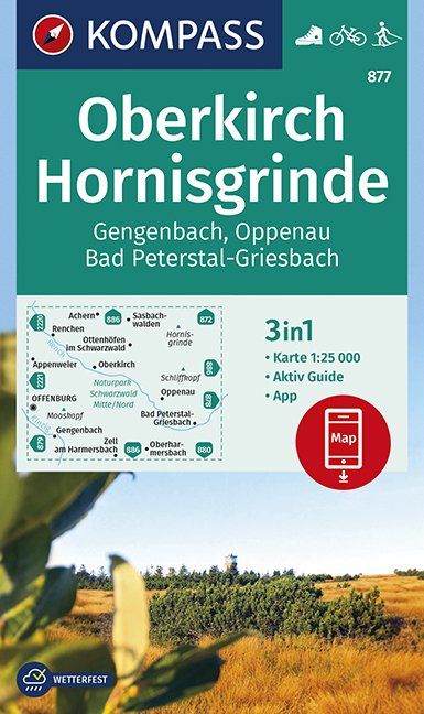 Oberkirch, Hornisgrinde, Gengenbach, Oppenau, Bad Peterstal-Griesbach 1:25 000