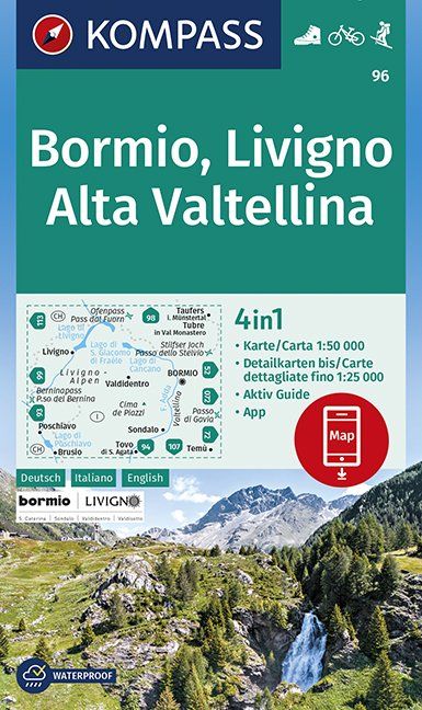 Bormio, Livigno, Alta Valtellina 1:50 000