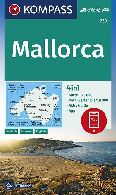 KOMPASS Wanderkarte Mallorca 1:75 000