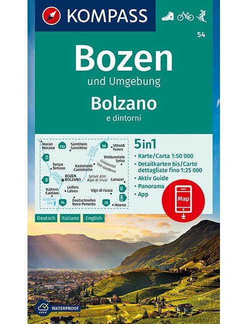 Bozen und Umgebung, Bolzano e dintorni 1:50 000