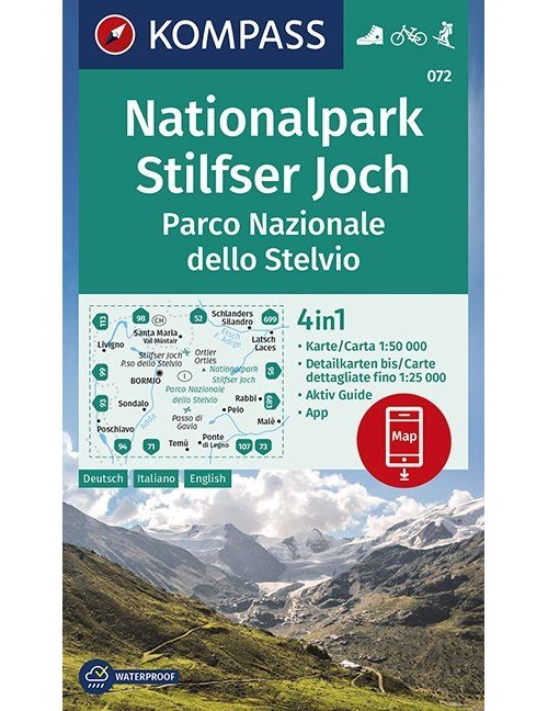 Nationalpark Stilfserjoch, Parco Nazionale dello Stelvio 1:50 000