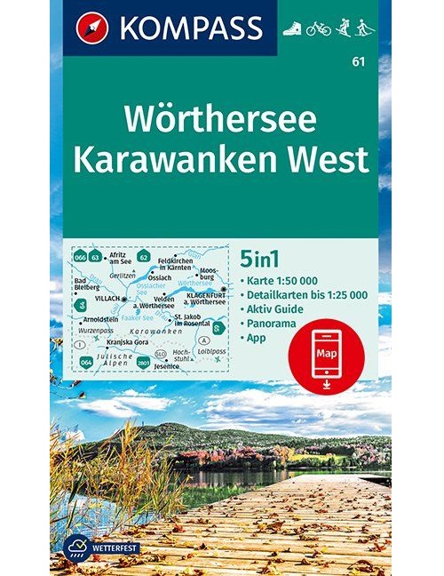 Wörthersee, Karawanken West 1:50 000