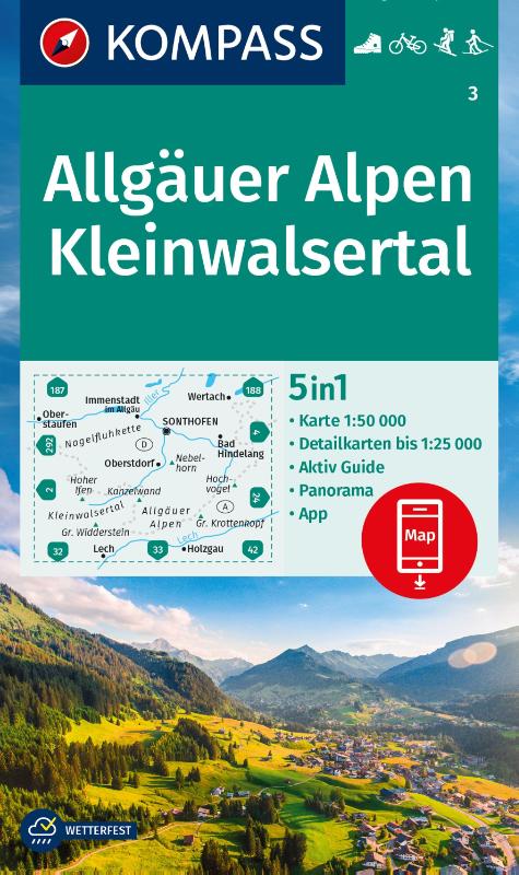Kompass WK3 Allgäuer Alpen, Kleinwalsertal