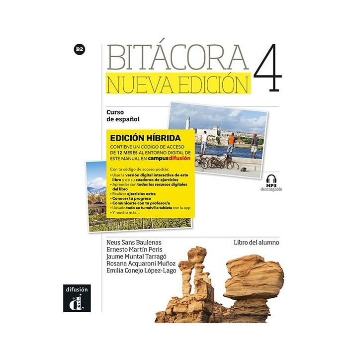 Bitacora Nueva edicion 4 - Edicion hibrida - Libro del alumno B2 + MP3 descargable 