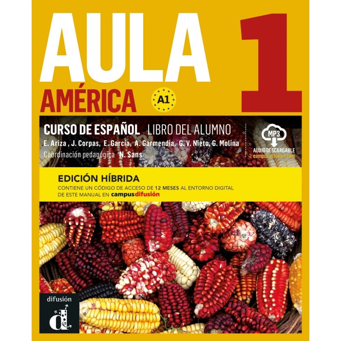 Aula America 1 - Edicion hibrida - Libro del alumno + audio MP3. A1