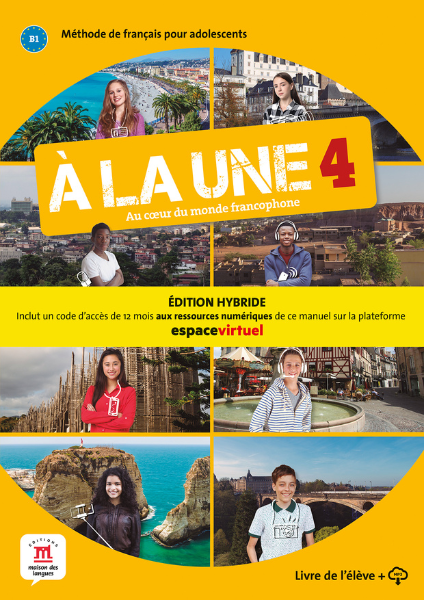 la une 4 - Edition hybride - Livre de l'eleve + audio MP3. B1 