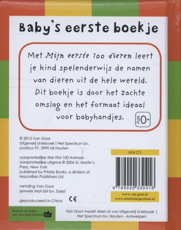 image for Mijn eerste 100 dieren