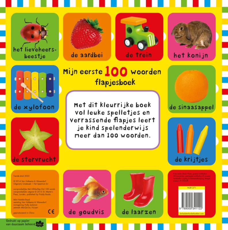 image for Mijn eerste 100 woorden flapjesboek