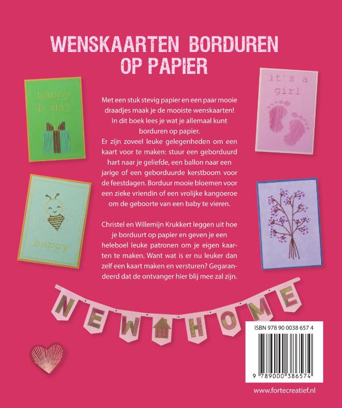 image for Wenskaarten borduren op papier