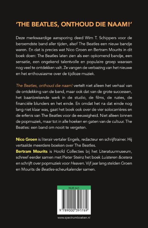 image for The Beatles, onthoud die naam!