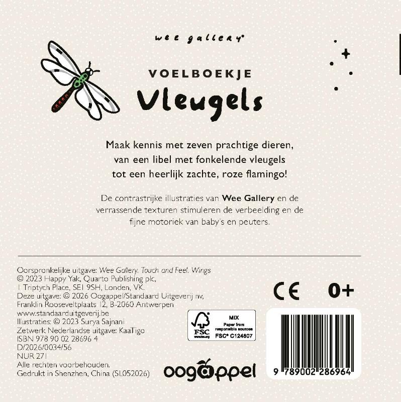 image for Wee Gallery Voelboekje Vleugels
