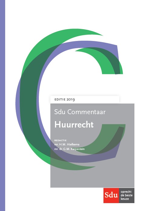 Sdu Commentaar Huurrecht. Editie 2019