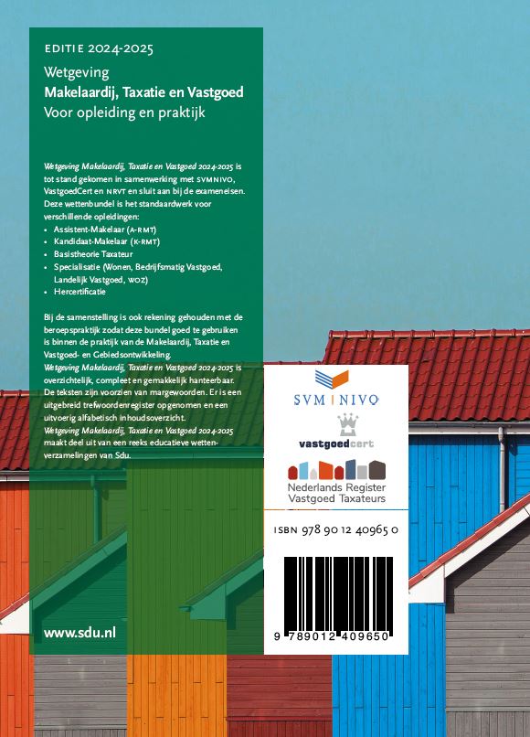 Wetgeving Makelaardij, Taxatie  & Vastgoed 2024-2025