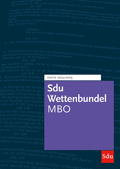 Sdu Wettenbundel MBO 2024-2025
